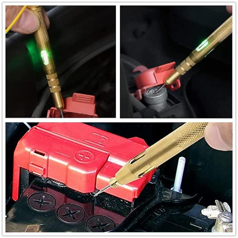 Heavy Duty Automobile Circuit Tester,6-24V Test Light with Alligators Clip Circuit Voltage Tester for Car Motorcycles