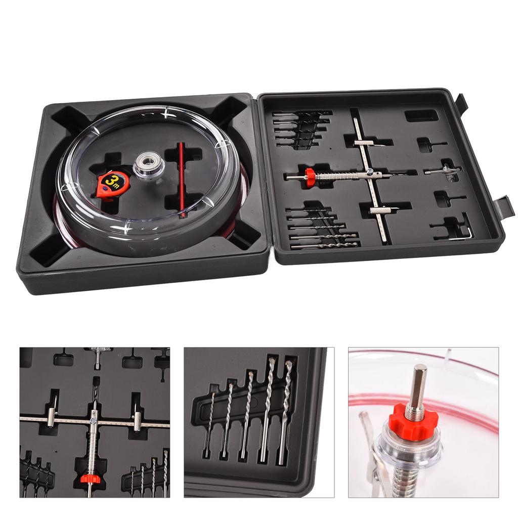 Twin Blade Hole Saw 40?300mm Adjustable Holes Saws Cutter with ABS Dust Shield for Veneer