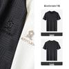 MONTAGUT Men's Short Sleeve Jacquard Polo Shirt