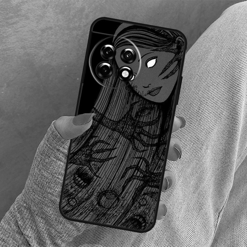 Horror Manga Style Cover For OnePlus 12 12R 13 13R 11 10 Pro 8T 10T OnePlus Nord 4 CE 3 2 Lite N30 N20 N10 Case