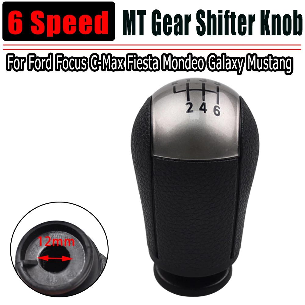 

Durable To Use Car GEAR Shift Knob shift knobs For Ford Focus II MK2 C-Max Mondeo MK3 Mustang Transit Parts 6 Speed