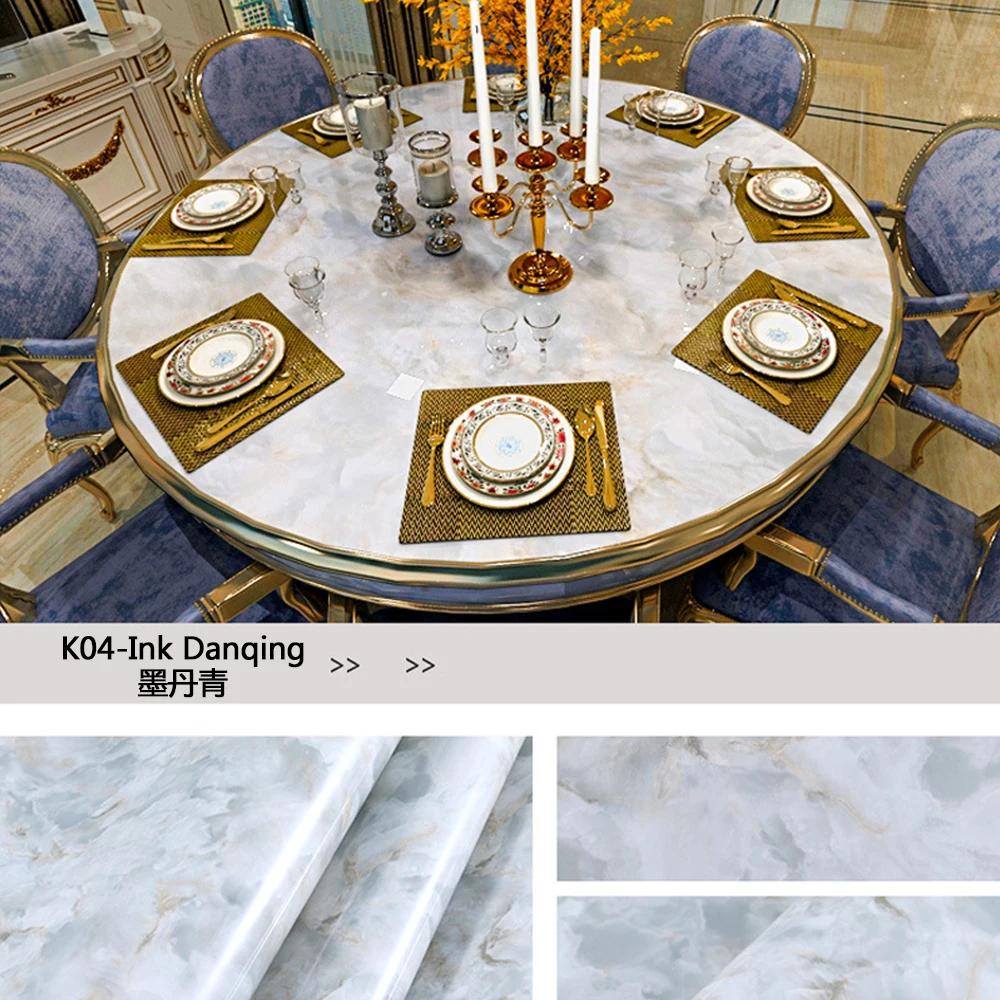 Self Adhesive Wallpaper Marble Pattern Kitchen Waterproof Oil Resistant Dirt Resistant Stickers Furniture Renovation Wallpapers