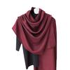 Cotton And Linen Scarf Women'S Literary And Artistic Long Solid Color Shawl Thin Versatile Neck Protection Silk Scarf Air Conditioner Outside The Room