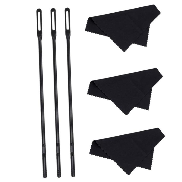 Flute Cleaning Rod and Swab Set with Cloth - Musical Instrument Accessories