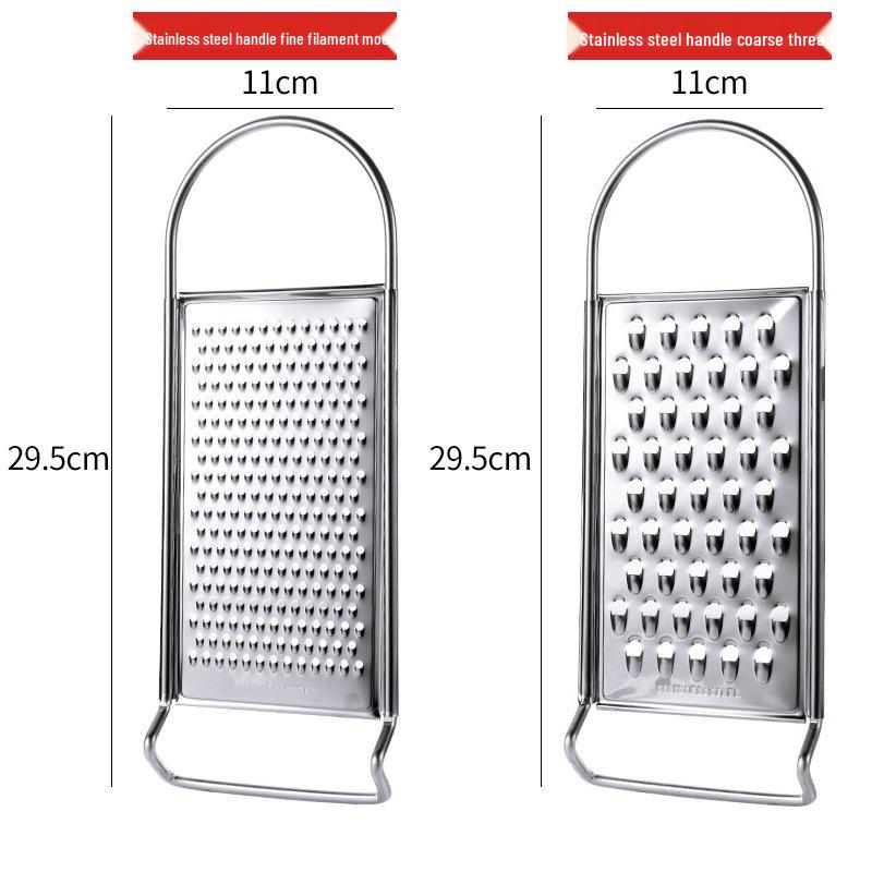 Stainless Steel Grater & Julienne Slicer for Potatoes, Fruits, and Baby Food Prep