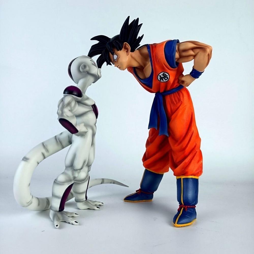 

13-23 см Аниме Dragon Ball Сон Гоку Фигурка Гоку Фриза Сцена Противостояния Стенд Миниатюрная Игрушка Фигурка Фигурка Действия ПВХ BANDAI With box