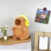 Fashionable Elegant Color Capybaras Keychain Charm Lovely Dress Up Sturdy Plush Pendant for Bags and Keys Decoration