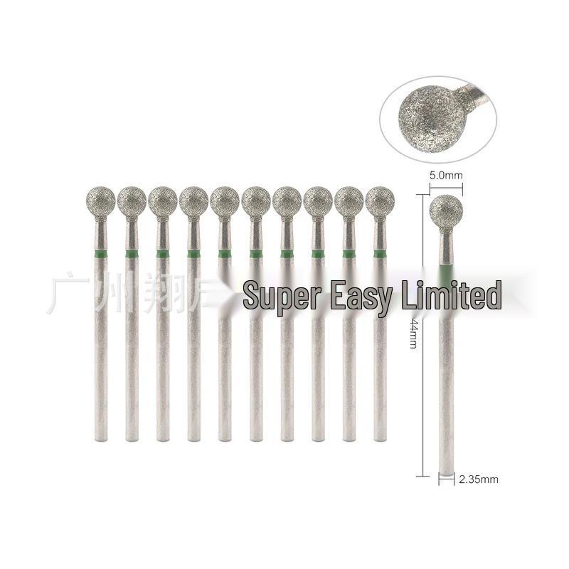 10-Piece Nail Art Diamond Drill Bits for Pre-Treatment and Grinding Dead Skin & Calluses