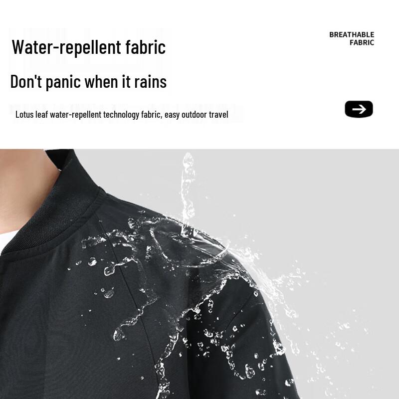 EASTERN CAMEL Men's Casual Loose Fit Bomber Jacket