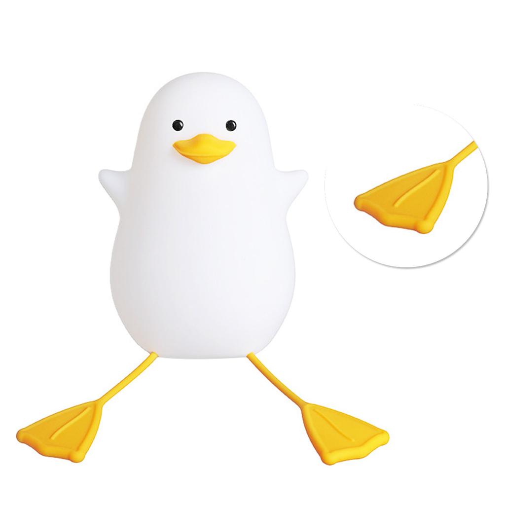 LED Nachtlicht Niedlich Exquisit Touch-Steuerung USB-Aufladung Nachtlicht mit Handyhalterung Enten-Nachtlampe