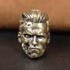 Robot Warrior Brass Knife Beads EDC Outdoor DIY Paracord Woven Lanyard Pendants Accessories.