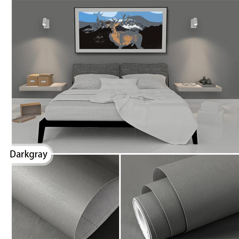 

10 м макарон чистый цвет утолщается ПВХ DIY гостиная пленка самоклеящаяся настенная бумага водостойкая настенная наклейка декоративная темно-серого