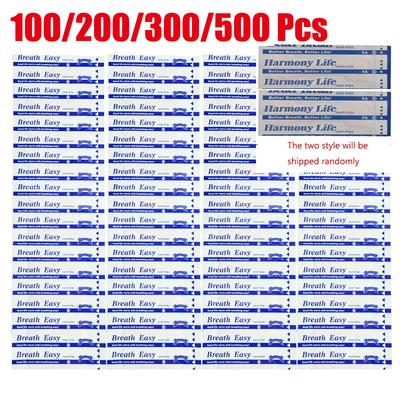 Durable And Safe 100/500Pcs Breath Nasal Strips Right Aid Stop Snoring Nose Patch Good Sleeping Patch Product Easier Breath Sleep Aid Decive