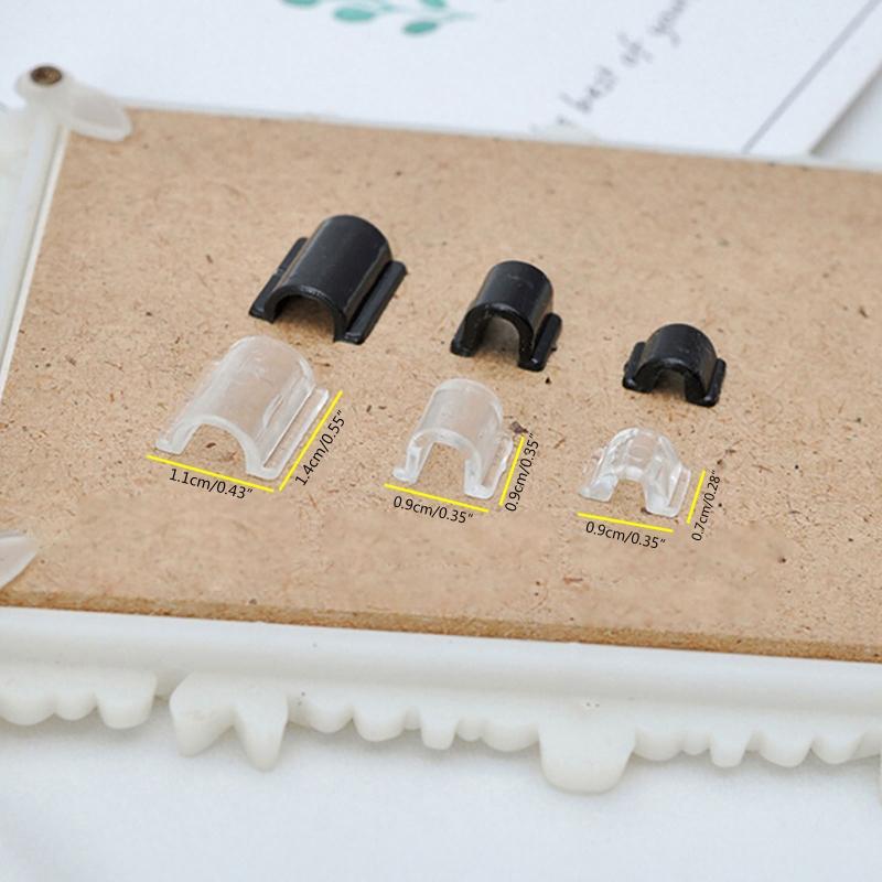Hair Rope Base Settings Plastic Buckle Hair Ring Holder For Diy Making Hair Rope Accessories Handmade Materials Findings