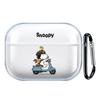 AirPods Pro Fashionable Storage TPU Material with Wireless Charging Glossy Fabric Pro Case, Case, Carabiner, Lightweight, Scratch-Resistant,