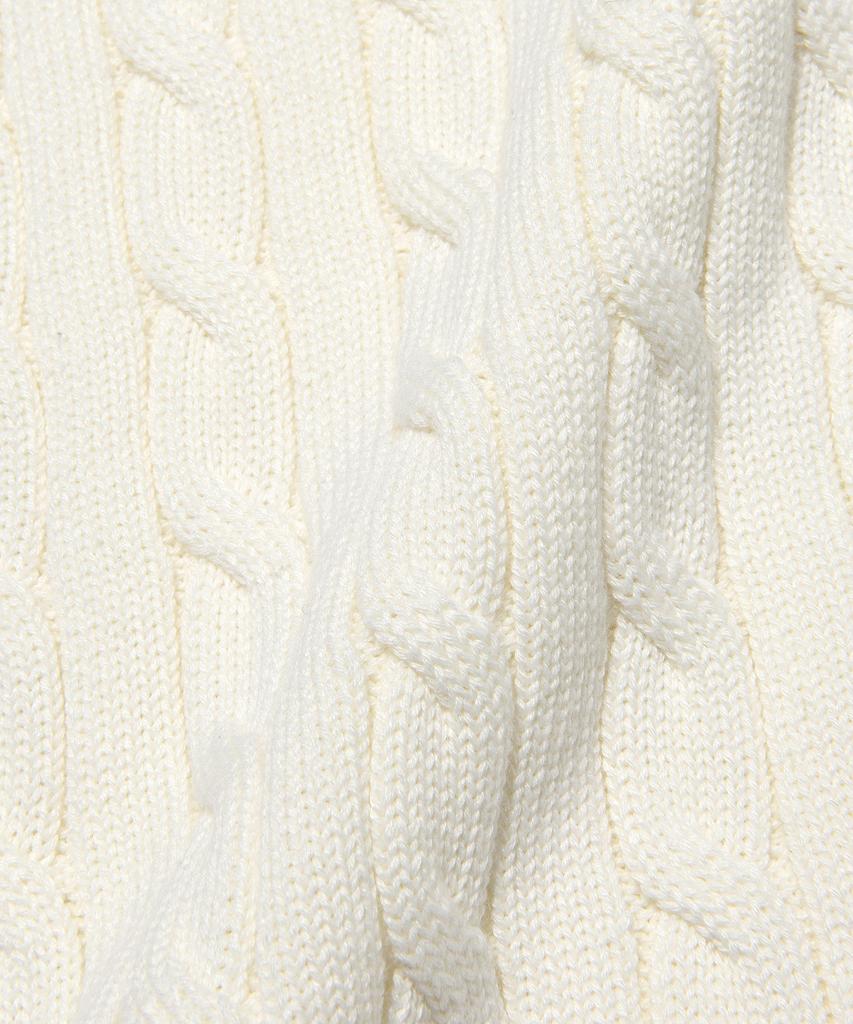 Lee Cable Knit Vest Ivory
