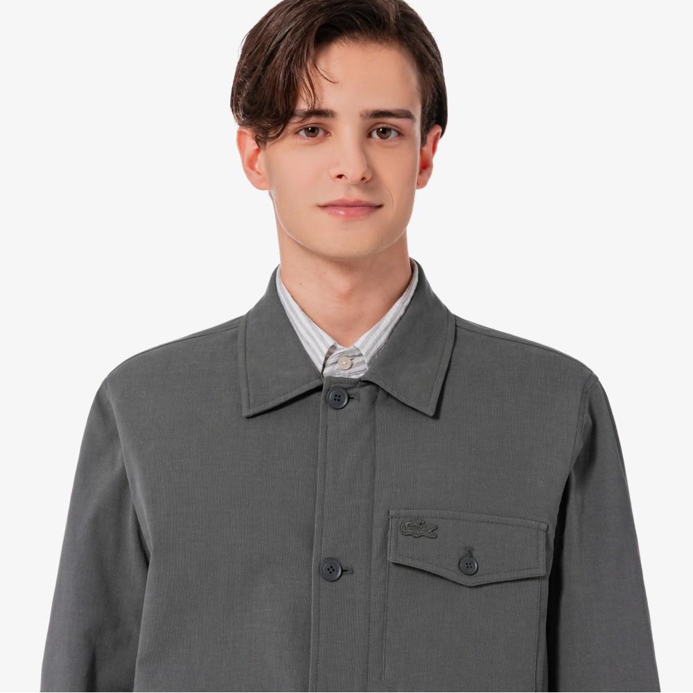 Lacoste Men's Melange Yarn Snap Jacket BH315E-56G5HI