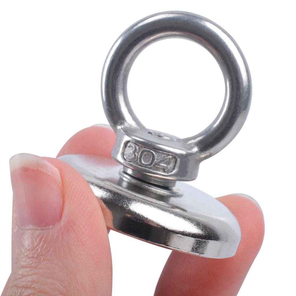 Super Mocne Magnetyczne Potężne Neodymowe 36mm 40kg Obciążenie Pionowe Obrotowe Haczyki Magnetyczne do Kuchni Garnka Srebrny z Haczyków, Magnesów, Średnicy, Metalu,