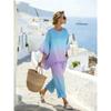 1116 Spring and Summer Bohemian Ink Painting Printing Two-piece Set Female Loose Casual Seaside Vacation Ladies Set