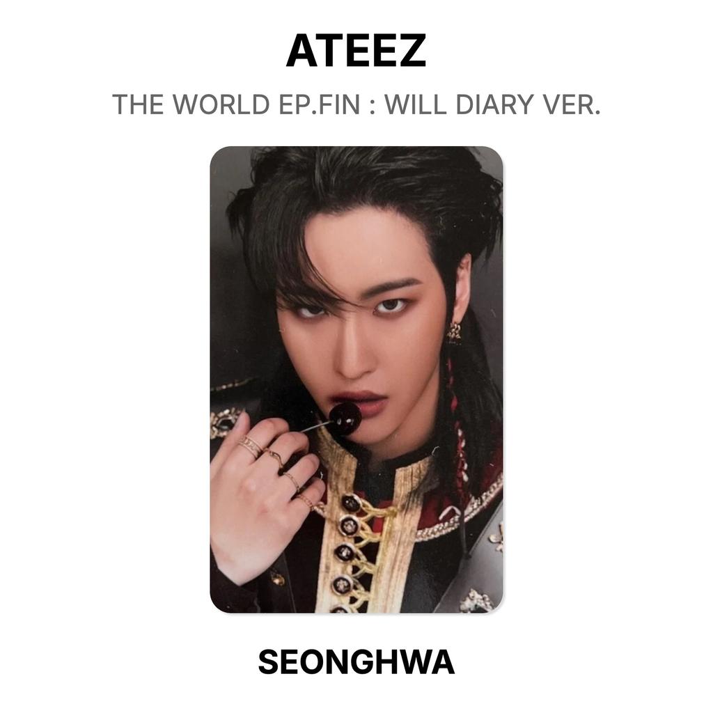 ATEEZ THE WORLD EP.FIN : WILL DIARY VER. Official Photocard