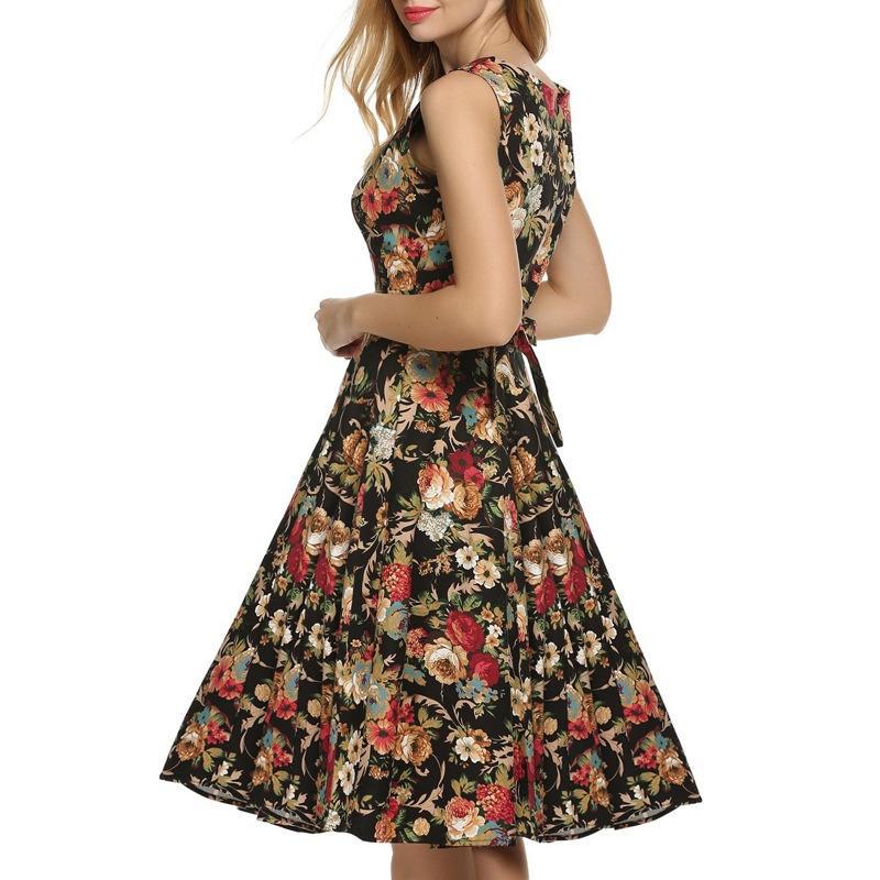 evening swing dress