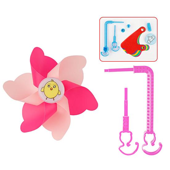 Cykel Vindsnurra Tecknad Färgstark Tofs Universell Flexibel Fläktblad Dekorativ Lång/Kort Stång Utomhus Barn Cykel Vindsnurra Cykelstyre