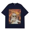 Hiphop Tops I Chill Cat Xmas Funny Cat Meme Tshirt Casual Loose Tshirt Summer Aesthetic Fashion Print Tshirts Unisex