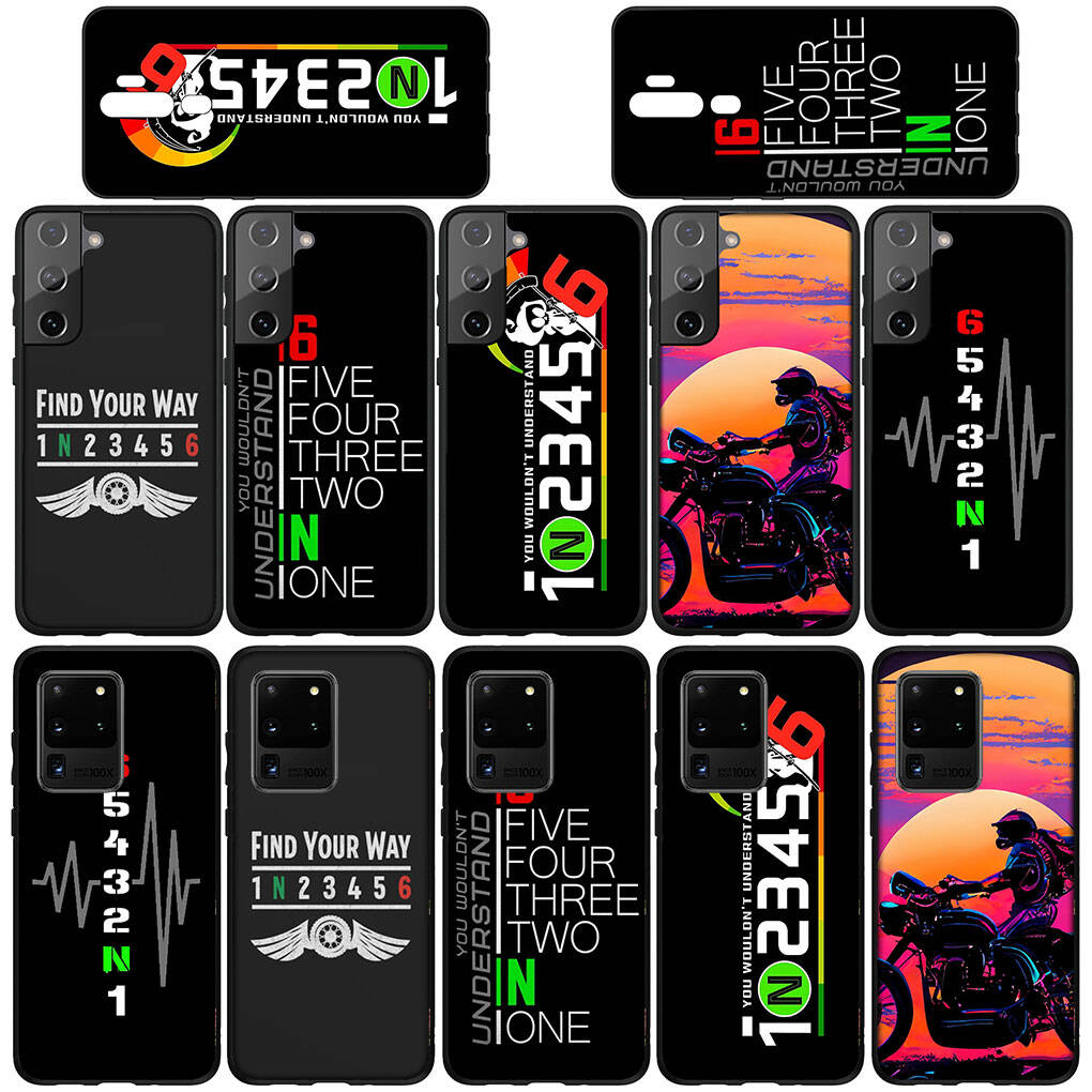for Samsung Galaxy S25 S24 S23 S22 Ultra FE Plus A37 A57 A56 A55 A06 A16 A15 A36 A26 A35 A05 A25 A54 A34 Phone Case Motorbike 1N23456 Motorcycle Cover