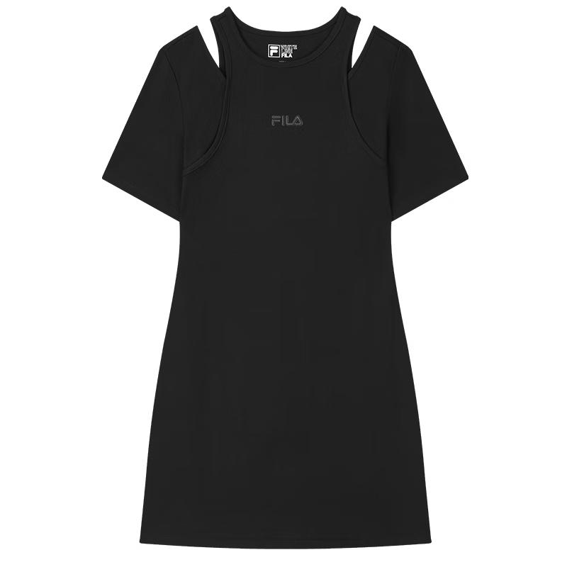 FILA Women s Casual Slim-Fit Knitted Dress S