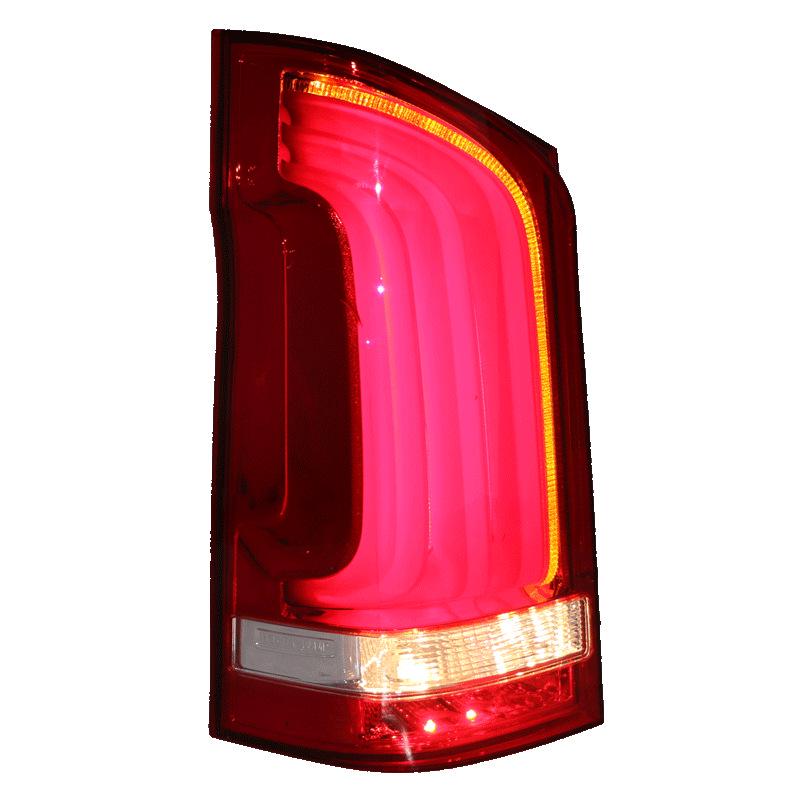 LED Tail Light Assembly for Mercedes-Benz V-Class: Daytime Running, Sequential Turn, Reversing, and Brake Lights
