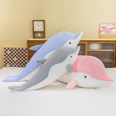 Dolphin Plush Toy Sleeping Pillow Children'S Gift Cartoon Soft Sea Creature Large Doll