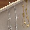 Collana a Doppio Strato con Perline a Forma di Naso di Maiale: Catena Clavicolare Semplice Elegante di Lusso da Donna per Migliori Amiche