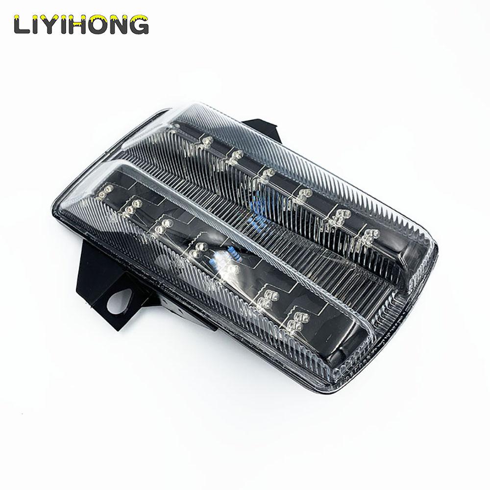 

For Suzuki SV650 SV650A SV650F SV650S SV650SF 2003 2004 2005-2015 Rear Tail Light Brake Turn Signals Integrated LED Light Clear 1