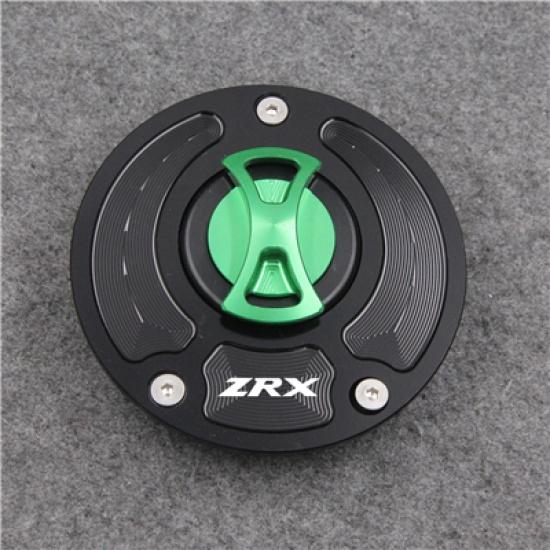 Keyless Motorcycle Fuel Gas Tank cap Cover For Kawasaki ZRX 1200R 2001-2005 2002 2003