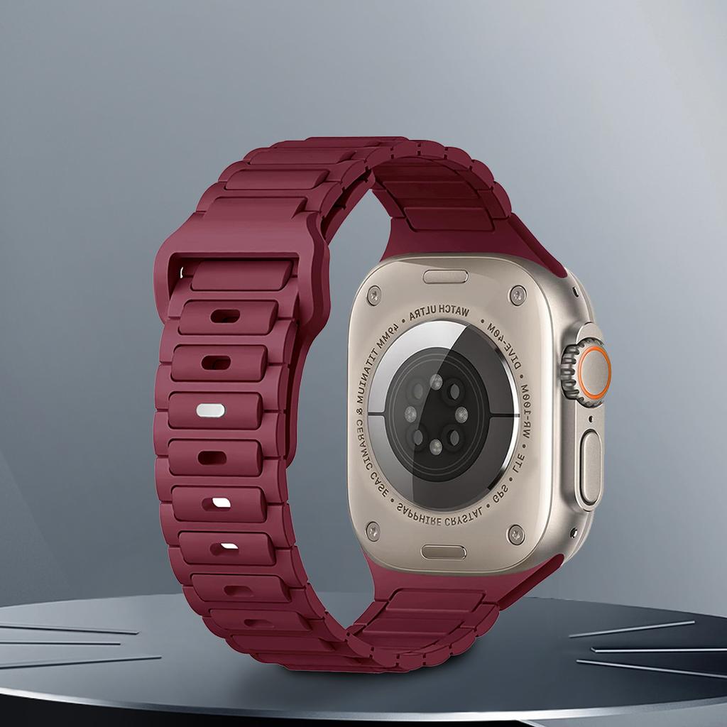 Silicone Strap for Apple Watch Band Ultra 49mm 46mm 45mm 44mm 42mm 41mm 40mm Wristband iwatch Series 10 9 8 7 6 SE 5 4 Bracelet