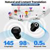 AI Language Translator Earbuds, OWS Real-Time 3-in-1 Translation Earphones 144 Languages & Accents Translation Headphone for Travel Business Learning