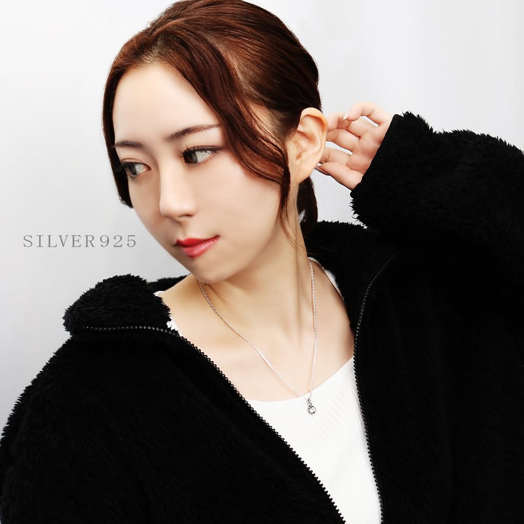 Gin no Single Zirconia Pendant No Simple Head 925 Sterling Silver [Shinjuku Kura] Top, Chain, Charm,