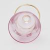 Otsuka Glass "Colorful Poem" Sake Glass, 70ml, with Stand, Pink Flower Kiriko, Made In Japan, 9203-15-1PK-1P