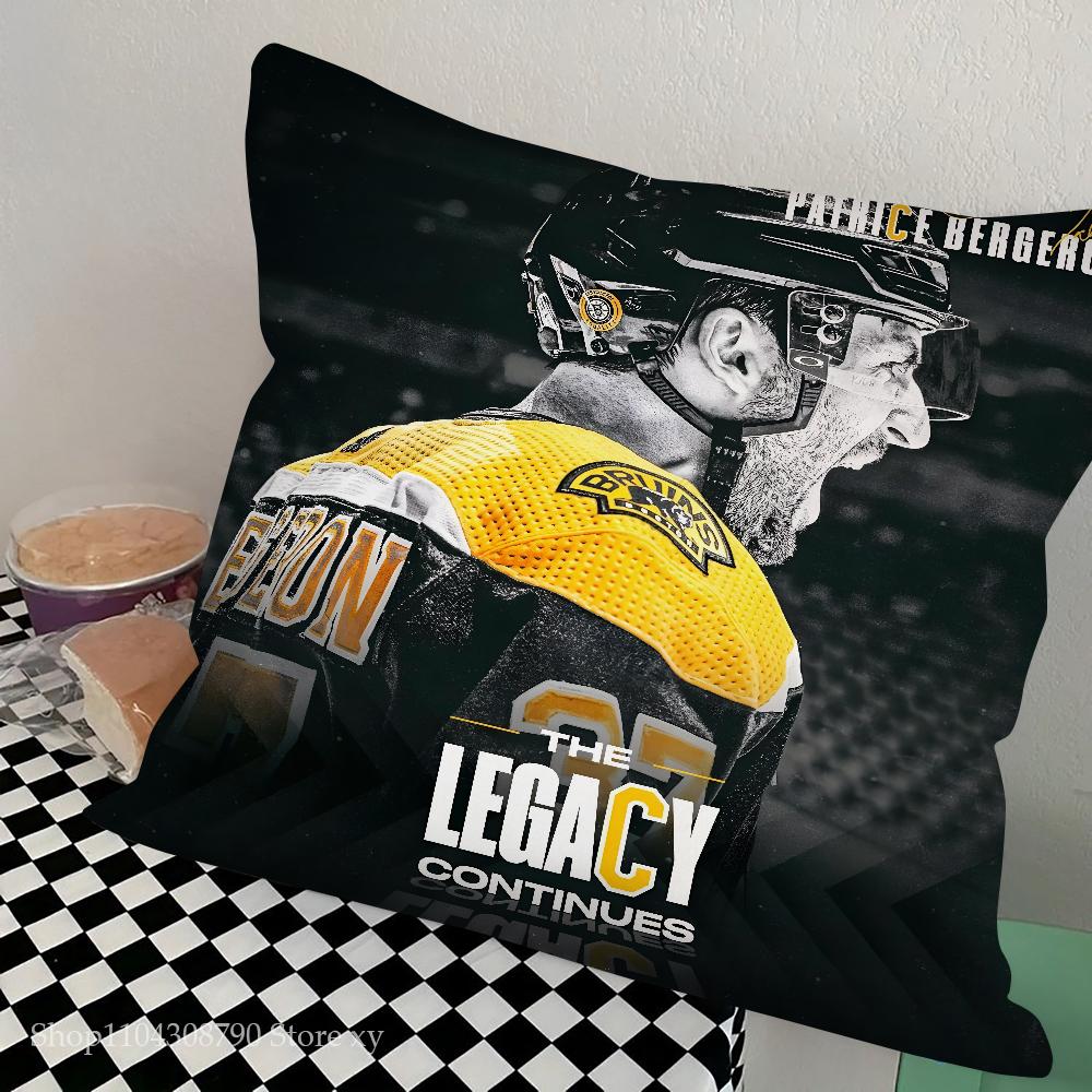 B-Boston-N B-Bruins Pillow Case Square Pillow Bedroom Sofa Leisure Comfort Cushion Car Living Room Home Decoration