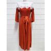 Miyake Pleated Lace-Panel Midi Dress Summer for Women 3/4 Sleeve Casual 3D Flower Appliques Print Vacation Midi Sundresss