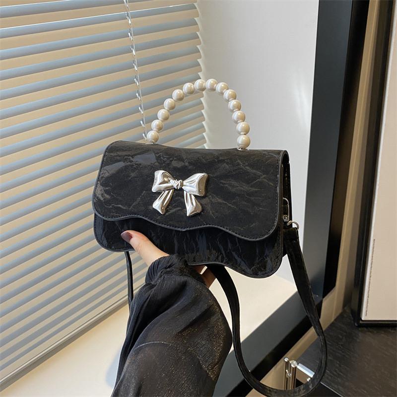 Fashionable Pu Leather Handbag Trendy Street Style Small Square Bag For Daily Use