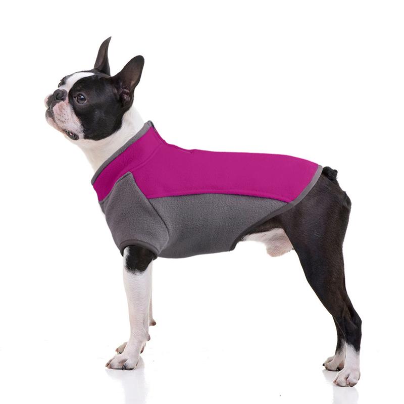 

Педді Французький бульдог Pet Толстовка з капюшоном для маленьких середніх собак Зимовий одяг для цуценят Коргі Мопс Пуловер mascotas XS фіолетовий