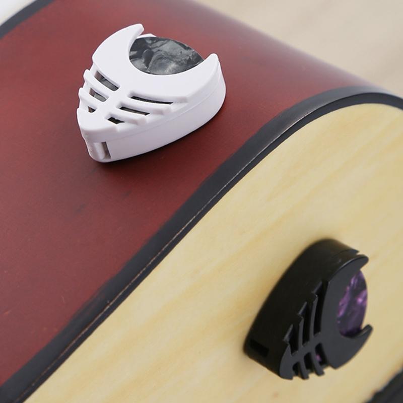 6pcs Triangular Guitar Pick Holder Durability ABS Material Light Weight Portable For Musicians