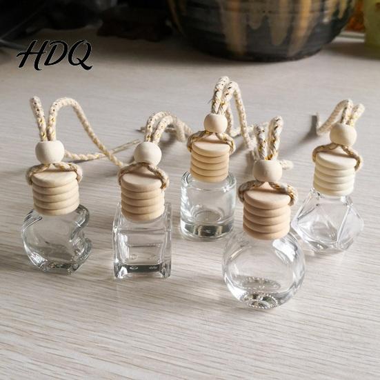 Essential Oil Car Diffuser Perfume Bottle Pendant Creative Hanging Air Freshener Gift for Friends Family Vehicle Portable Holder Interior