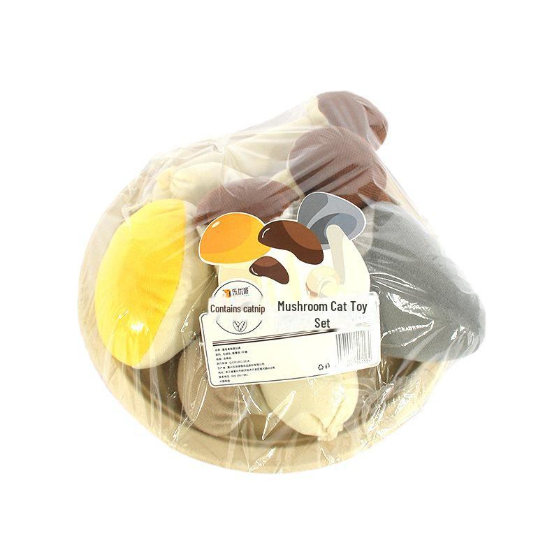 Catnip Plush Finger Toys with Rattle Paper - Pet Educational Chew Toys