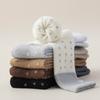 Plush Socks Medium Tube Socks Retro Polka Dot Cloth Label Stacking Stockings Plush Thickened Thermal Socks