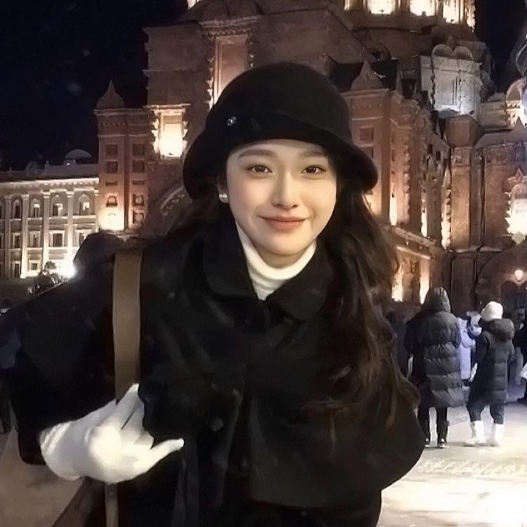 Spring and autumn warmth and versatile, big head circumference, small rabbit fur bucket hat girl