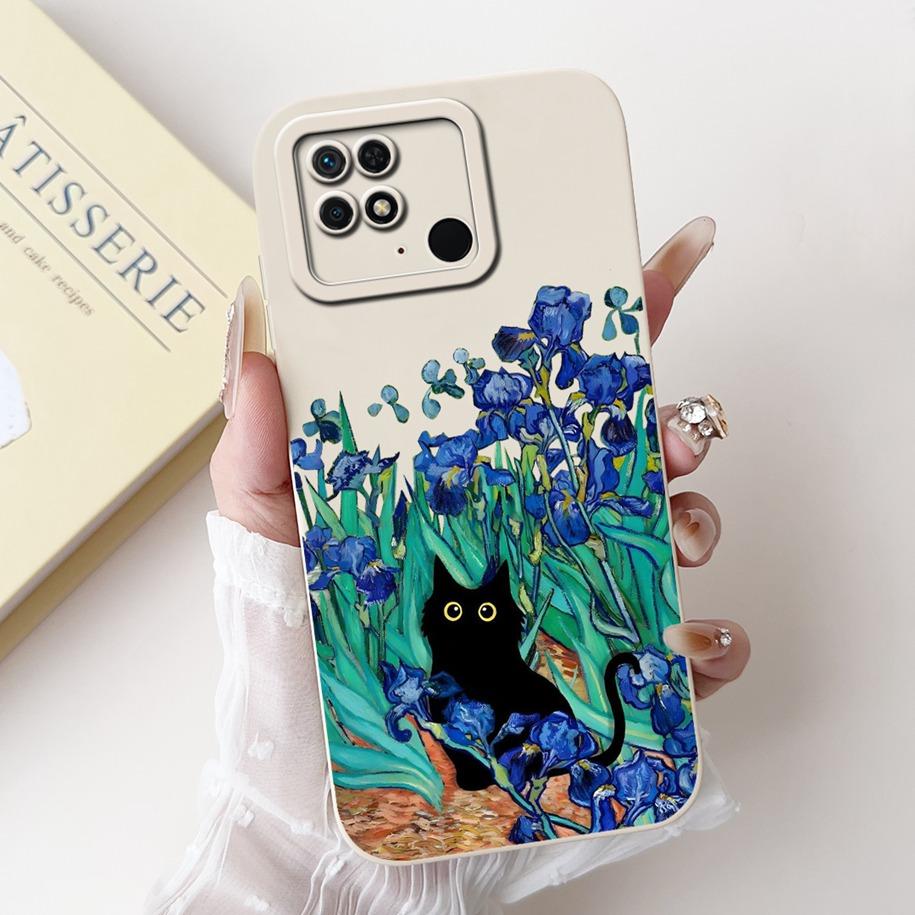 For Xiaomi Redmi 10C Case Cute Panda Rabbit Cartoon Matte Back Cover For Xiaomi Redmi 10 Power Shockproof Bumper Redmi10C Fundas