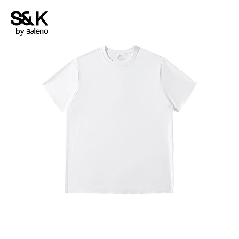 Мужская трехзащитная футболка с коротким рукавом серии S&K Baleno XL белый