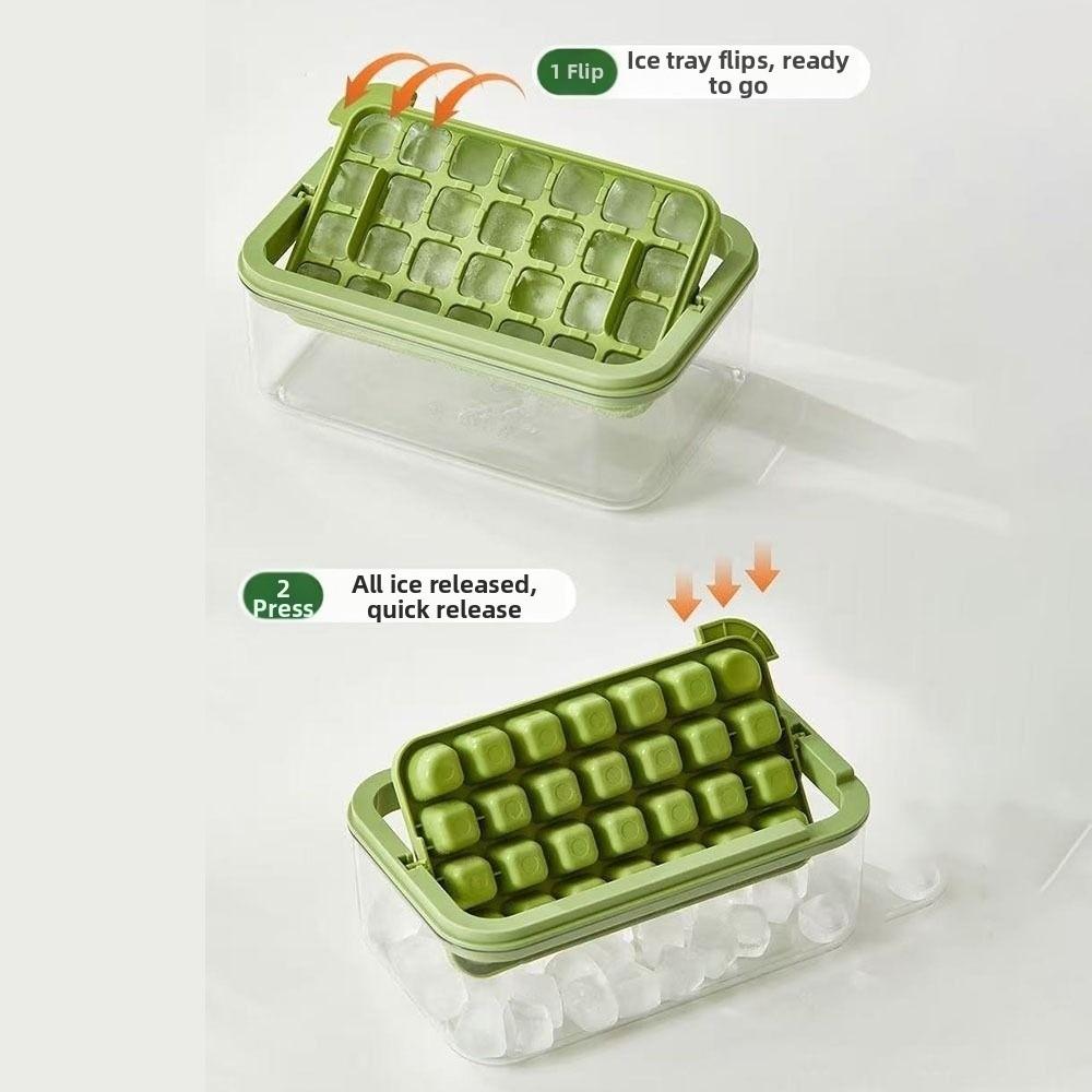 Press To Remove Ice Maker Storage Box 28/56 Grid Ice Mould Tray Ice Cube Mold Chilling Drinks